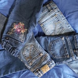 Lot of 4 - size 5 girls bootcut/flare jeans